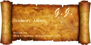 Gudmon János névjegykártya